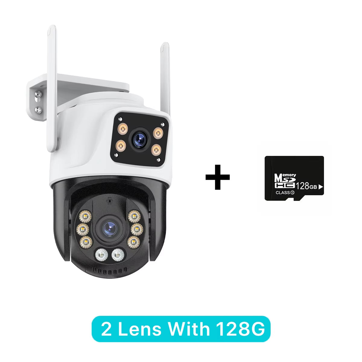 Three Lens PTZ IP Camera Outdoor HD Three Screen Wifi Security Camera Auto Tracking Dual Len Wirelss CCTV Camera Icsee