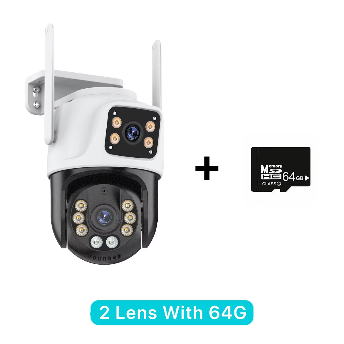 Three Lens PTZ IP Camera Outdoor HD Three Screen Wifi Security Camera Auto Tracking Dual Len Wirelss CCTV Camera Icsee