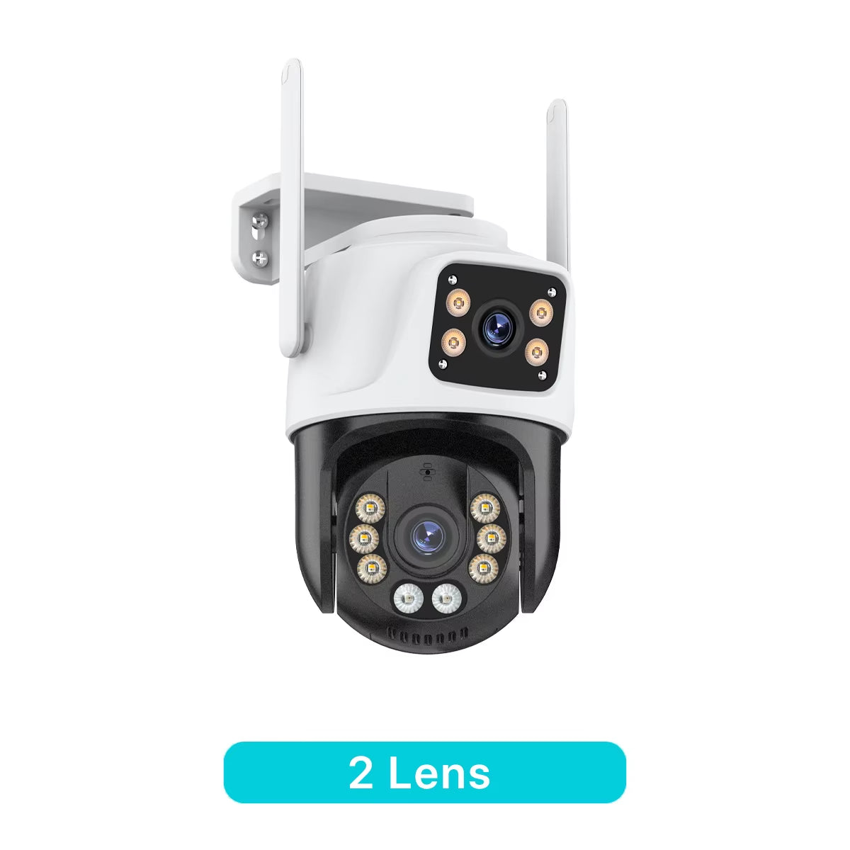 Three Lens PTZ IP Camera Outdoor HD Three Screen Wifi Security Camera Auto Tracking Dual Len Wirelss CCTV Camera Icsee
